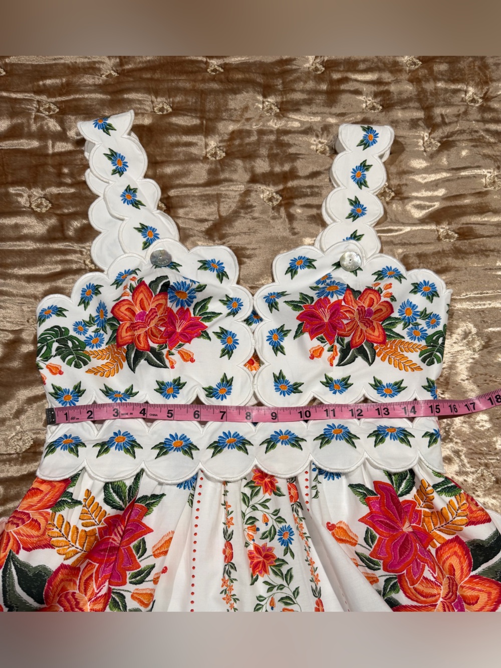 FARM Rio Off-White Bloom Garden Maxi Dress - Picture 14 of 15